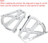 Topyond Stainless Steel Shoes Drawer Cabinet Hinges,Turning Rack Replacement Fittings for Shoe Storage Tall Shoe