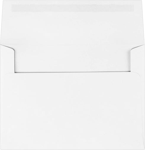 LUXPaper A7 Classic Linen Invitation Envelopes, 5 1/4" x 7 1/4", Solar White, 50 Qty, 70lb. Text