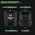 15-Piece 1/2-Inch Set, Set, 10mm-24mm, 6 TecoTek Drive Metric Low Profile Impact Socket Stubby Socket No Skips Sizes