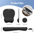 TECKNET 3 1 Set Gel Mouse Pad with Wrist Rest, in Keyboard Wrist Rest for Pain Relief, Non-Slip PU Base & Easy Typing