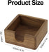 Buqoo North American Black Walnut Wood Sticky Note Pad Holder for Desk, Memo Holder Paper Dispenser, Desktop