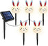 Generic Easter Solar Pathway Lights Outdoor - Easter Carrot Rabbit Garden Lighting Decor,Outside