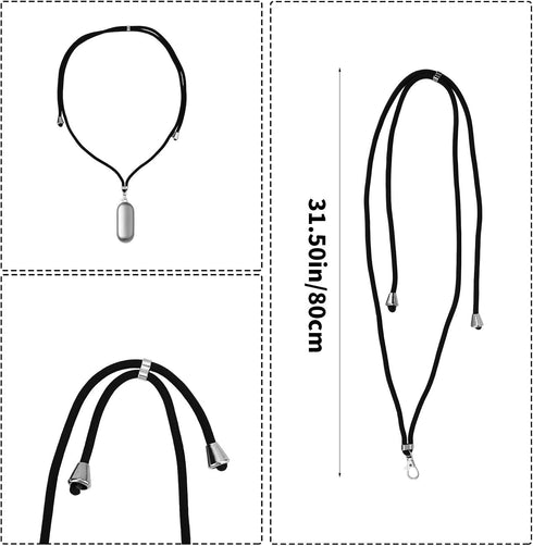 Sinbana Voice Recorder Neck Strap Lanyard Compatible with Plaud Notepin, Length-Adjustable Voice Recorder Strap