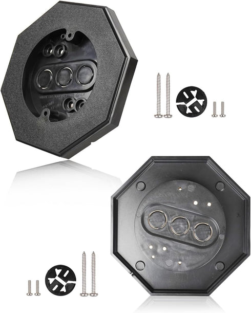 PYRLAB 8161 Siding Mounting Block Set 2-Pack - Octagon Vertical Siding Kit with