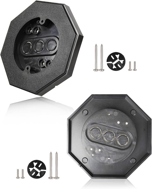 PYRLAB 8161 Siding Mounting Block Set 2-Pack - Octagon Vertical Siding Kit with