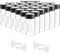 Kesell 28 Pack 20ml Empty Glass Vials, Clear Glass Bottles with Screw Cap, Includes 4pcs Funnels