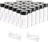 Kesell 28 Pack 20ml Empty Glass Vials, Clear Glass Bottles with Screw Cap, Includes 4pcs Funnels