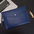 Wonderpool A4 Real Leather Multifunction Portfolio Envelope File Holder for Document Organizer and Tablet Case