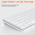 Richboom Acrylic Tilted Computer Keyboard Holder for Easy Ergonomic Typing, Keyboard Stand for Office Desk, Home