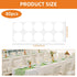 Gallipower 80Pcs Transparent Table Cloth Clips for Picnic,Double Sided Tape for Walls,Clear Removable Mounting