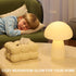 2000mAh IP65 Solar Table Lamp Outdoor Waterproof, Mushroom Solar Lamp with USB & Solar Charging, Rechargeable Patio