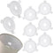 OIIKI 8pcs Lamp Shade Adapter Ring, White E27 Lamp Shade Reducer Rings,