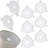 OIIKI 8pcs Lamp Shade Adapter Ring, White E27 Lamp Shade Reducer Rings,