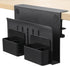 Desk Side Storage, Under Desk Laptop Mount, Hanging File Organizer, Clamp On Cable Management Tray, 22 Lbs