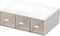 Stackable Desk Drawer Organizer, Large 3 Drawers Plastic White Organizers for Home, School, Office