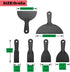 6 Pack Flexible Plastic Putty Knife Set, Paint Scraper Tool for Spackling, Plastic Spreader