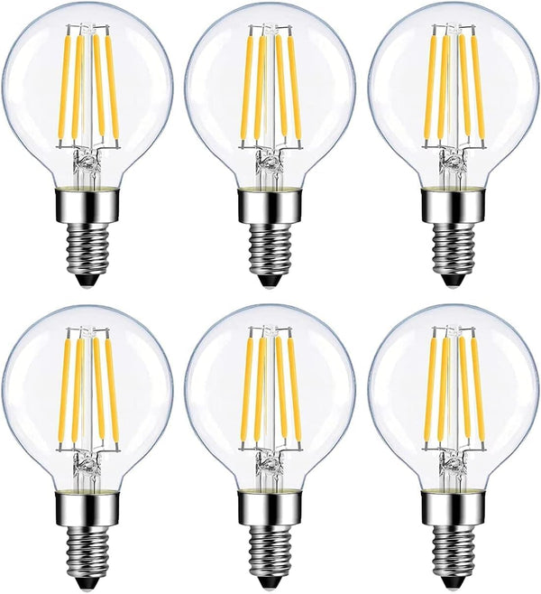 Beriteluce Dimmable G16.5 LED Globe Bulb Vintage LED Edison Bulbs 4W Equal 40Watt