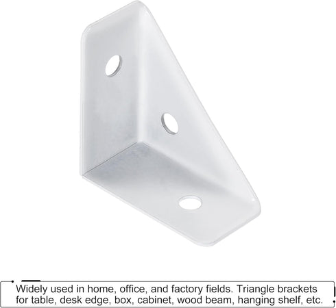 4Pcs 38mm 38mm, uxcell Angle Corner Brackets x Cold Rolled Steel Braces Joining Support with Screws for Desk Bed Edge