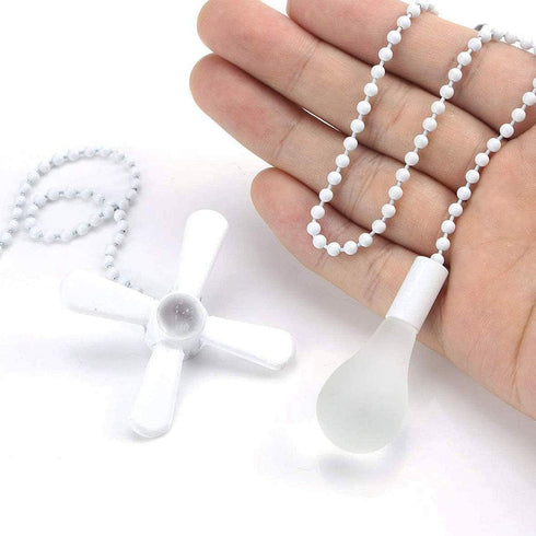 Bulb 13.6 Inches Set Ceiling Fan Pull Chain Extension Ornaments Chains with Decorative Light and Fan Cord Bronze Fan