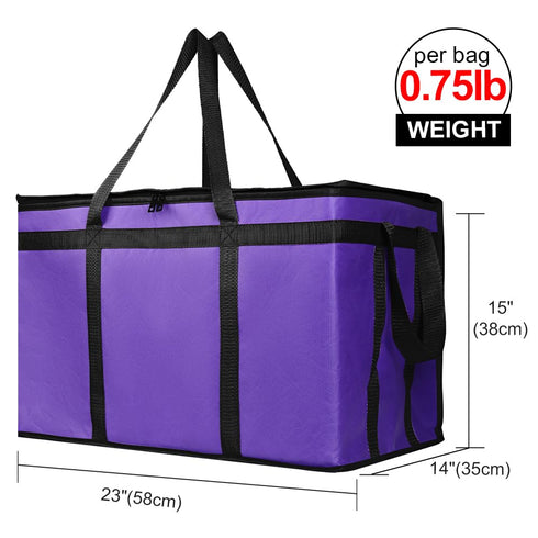 4-Pack Frozen, Bodaon Cooler Insulated Food Delivery Bag, Rideshare Delivery Bag, XXX-Large Thermal Bags