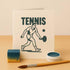 Azeeda (A6) (WS00070741) 'Tennis Player Game' Reusable Stencil Durable Decorative Template for Painting and Spraying on