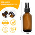 12 Pack 2oz 60 ml 1 Brush,2 Sprayers,2 Funnels,3 24 Amber Glass Spray Bottles with Fine Mist Sprayer & Dust Cap