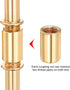 8 Inch M10 4 Set MECCANIXITY Lighting Downrod, Long Threaded Extension Rod Lighting Fixtures for Pendant Light Island