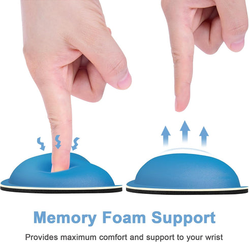 Dapesuom Mouse Wrist Rest, Ergonomic Memory Foam Mouse Wrist for Computer Desk Mats Support, Hand Rest Pad Cushion