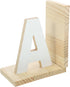 Uonlytech Reading Book Stand Wooden Bookend for Desk Crafted Book Holder Organize Magazines