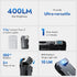 G5 400 WUBEN Rechargeable EDC Flashlight, Lumens Dual Light Sources Mini Flashlight with RGB Light, Portable Flat