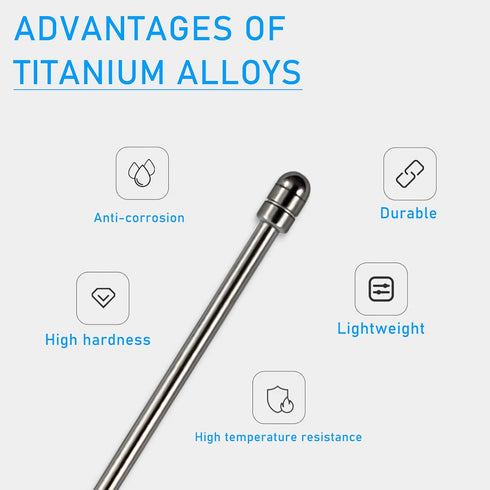 No Worn Out Titanium Alloy Replacement Maker Tips fits for Remarkable 2 Maker Stylus Pen, Ballpoint Smooth Note Taking Fine Backup Nibs,2 Pcs