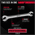 SEDY 4-Piece Flare Nut Wrench Set, Offset End Spanner Metric for Fuel Tube Hose Transmission Line