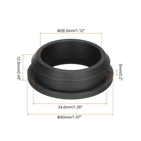 MECCANIXITY 2Pcs Snap Rubber Grommet Plug Mount, Dia 34.6mm ID 28.5mm Seal for Electrical Box Cable Pipe