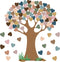 Boho Classroom Tree Bulletin Board Set with Heart Shape Cutouts, Welcome Wall Decor for School