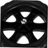 2pcs Heavy Duty Utility Cart Wheels Rubber Replacement Casters for Shopping Trolley Shock Absorbing Rolling Cart