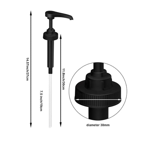 Mudder 4 Pieces Gallon Pump Dispenser - BPA-Free Pump Lid Replacement for 1 Gallon Jug and Containers