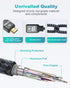 2.1 6.6ft (5 Pack), 48Gbps 8K 10K, 8K, 4K, 2K, 3D, 2.2, 4:4:4, Yauhody HDMI Cable High Speed HDMI Cord, Nylon Braided