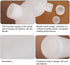 2PCS 1000ml/34oz Empty Plastic Graduated Lab Chemical Container, Reagent Bottle with Inner Plug for Liquid Storage