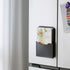 Black Magnetic File Holder - Pocket Organizer for Office Supplies, Magnetic Paper Holder Storage