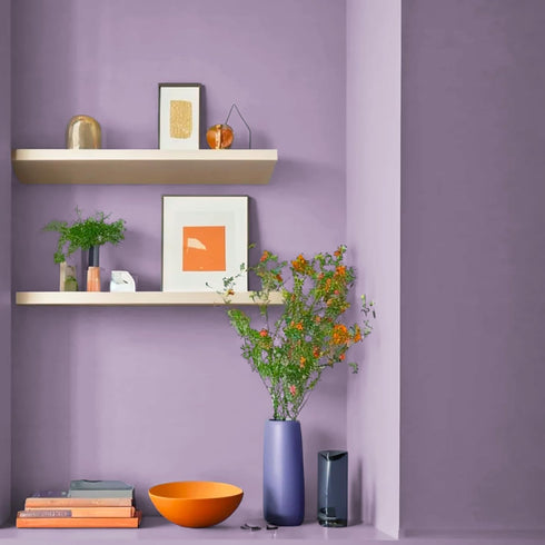 17.7" 118" Yasinet Purple Wallpaper Solid Color Peel and Stick Wallpaper Purple Contact Paper Waterproof Self Adhesive