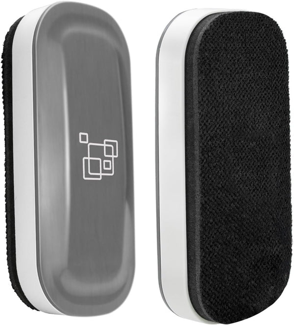 maxtek Magnetic Dry Erase Eraser, 2 Pack for Whiteboard and Glass Board, Pure White