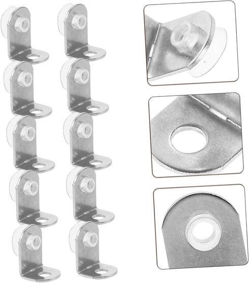 Angoily Stainless Steel Corner Brackets for Shelves Heavy Duty Brackets for Glass and Support of Durable Angle Braces