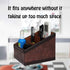 Daixers PU Leather Remote Control Holder Storage Container for TV Remote Phone Caddy Eyeglasses
