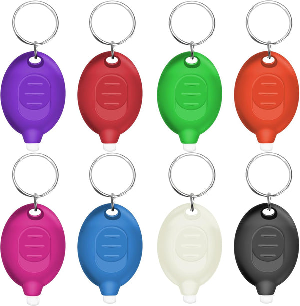 Daemson Mini LED Keychain Flashlight, Ultra Bright Tiny Flashlight, Small Keychain Flashlight White