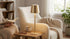 15-Inch 3 Dimming, 48 Elements Rechargeable LED Table Lamp - Metal Construction with Touch Control, Light Colors