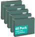 HERKKA 60 Pack Extra Capacity Hanging File Folders, Reinforced Letter Size with Heavy Duty 1 Inch Expansion, Green
