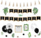 Schoolgirl Style Simply Boho 89-Piece Happy Birthday Bulletin Board Set with 12-Month Signs, Poms, and Cutouts