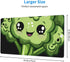 Adsygnt 16x29.5 Inch Cute Broccoli Gaming Mouse Pad Large - Non-Slip Desk Mat with Stitched Edges, Durable Textured