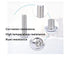 binifiMux 30pcs T25 M5-0.8 x 30mm Button Pin Head Torx Security Screws, Tamper Proof Screws