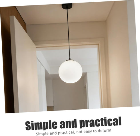 120mm Homoyoyo Frosted Milk Glass Globe Lamp Shade Replacement, round Ball Light Fixture Cover for Pendant, Ceiling